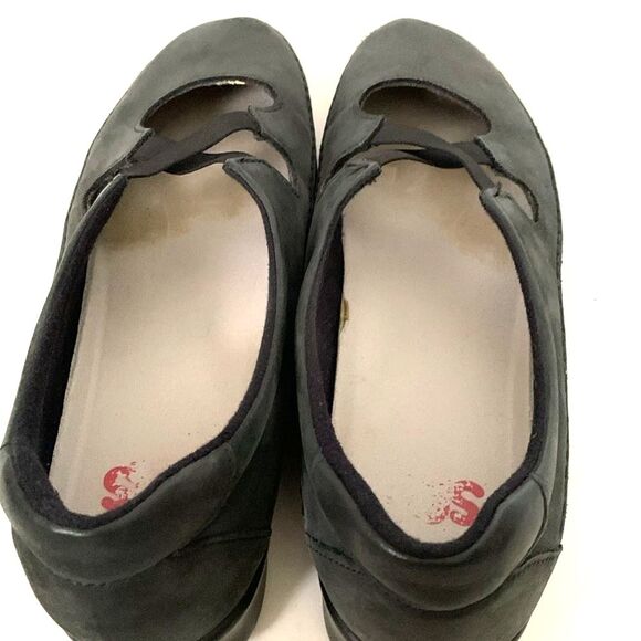 SAS Chrissy Gray Brushed Leather Slip-On Comfort Flat Loafer Size 9.5M - Picture 6 of 9